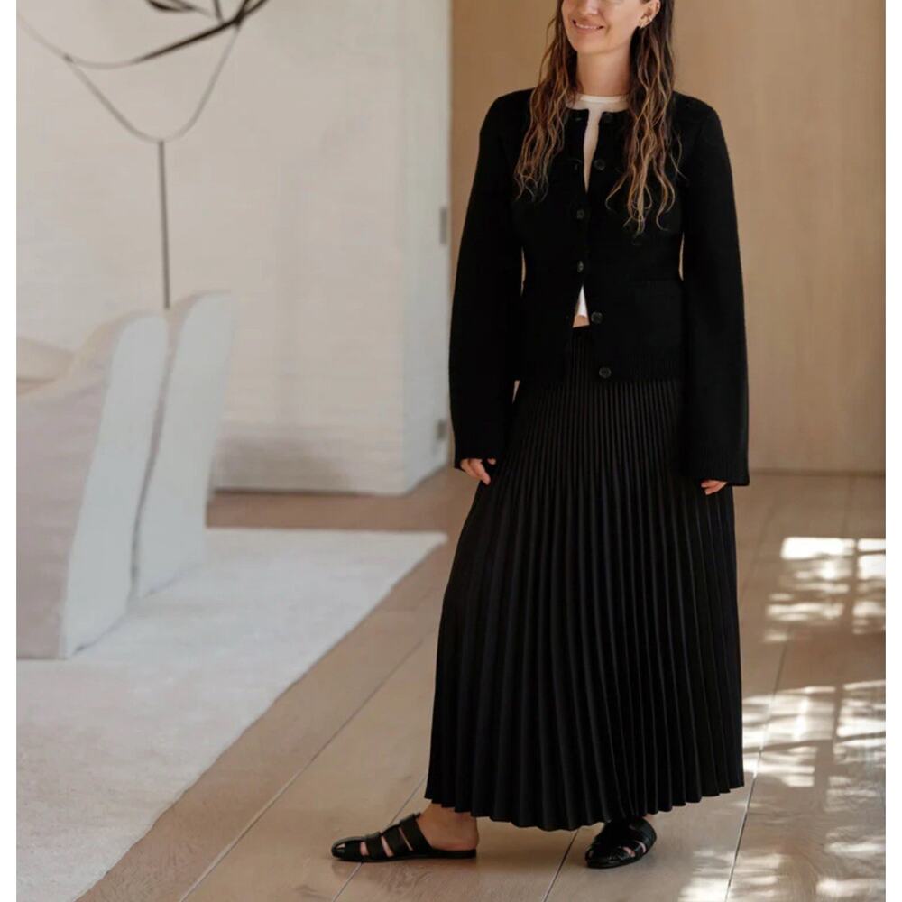 JENNI KAYNE Cooper Cardigan Sweater Black XS - Picture 2 of 9